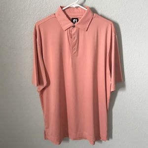 FootJoy polo. Size large. Color orange/peach
